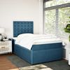 vidaXL Boxspringbett mit Matratze Dunkelblau 120x200 cm Samt 3292326 Bild 3
