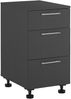 Unterschrank >LAUNDREEZY< in Anthrazit, Holzwerkstoff - 50x93x68cm (BxHxT) Bild 3