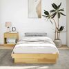 vidaXL Bettgestell ohne Matratze 90x190 cm Massivholz Eiche 851972 Bild 3