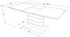 Küchenunterschrank Rimini 60x50x82cm 2-türig matt Farbe: RAL 9010 reinweiß matt / weiß RI-D11/60 Bild 3
