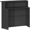 vidaXL 3-tlg. Gartenbar-Set mit Kissen Schwarz Poly Rattan 3261486 Bild 5