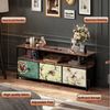 Simurq Lowboard TV-Schrank,Fernsehtisch mit 3 Schubladen,offenen Fächern, Wohnzimmer, RGB-LED-Beleuchtung, 3 Schubladen, Stauraum, 40-50-Zoll-Fernseher Bild 2