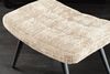 riess-ambiente Fußhocker SCANDINAVIA champagner/schwarz - Chenille Cremona, Metallbeine, modern (Einzelartikel, 1 St), gepolsteter Hocker - ideal für Schlaf-, Wohnzimmer, Garderobe & Sessel Bild 4