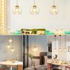 ZMH Pendelleuchte Esstisch Hängelampe Glas - 1 Flammig E27 Hängeleuchte Schwarz Gold Pendellampe Glaskugel Modern Esszimmerlampe für Wohnzimmer Küche Schlafzimmer Esszimmer ohne Leuchtmittel Bild 4