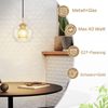 ZMH Pendelleuchte Esstisch Hängelampe Glas - 1 Flammig E27 Hängeleuchte Schwarz Gold Pendellampe Glaskugel Modern Esszimmerlampe für Wohnzimmer Küche Schlafzimmer Esszimmer ohne Leuchtmittel Bild 2