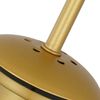 ZMH Pendelleuchte Esstisch Hängelampe Glas - 1 Flammig E27 Hängeleuchte Schwarz Gold Pendellampe Glaskugel Modern Esszimmerlampe für Wohnzimmer Küche Schlafzimmer Esszimmer ohne Leuchtmittel Bild 3