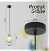 ZMH Pendelleuchte Esstisch Hängelampe Glas - 1 Flammig E27 Hängeleuchte Schwarz Gold Pendellampe Glaskugel Modern Esszimmerlampe für Wohnzimmer Küche Schlafzimmer Esszimmer ohne Leuchtmittel Bild 5