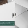SONNI Sideboard Kommode Sideboard Breite 116cm Weiß Hochglanz mit LED-Leuchte Bild 3