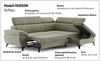 COTTA Ecksofa Hudson L-Form, B: 256 cm, mit Kopfteilverstellung, optional Bettfunktion & Bettkasten Bild 3