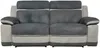 Vente-unique - TALCA Sofa and armchair set StoffStoff Grau - B 96 cm x H 98 cm x L 101 cm200 cm Bild 2