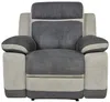 Vente-unique - TALCA Sofa and armchair set StoffStoff Grau - B 96 cm x H 98 cm x L 101 cm200 cm Bild 5