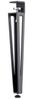SO-TECH® Tischbein ColorLine in F-Form konisch zulaufend von 70 auf 40 mm, mit Klemmschraube (ohne Bohren) - schwarz - Höhe 464 mm - 1x Bild 2