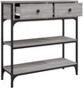 vidaXL Konsolentisch Grau Sonoma 72,5x25x75 cm Holzwerkstoff 834188 Bild 5