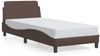 vidaXL Bettgestell "Dover" Braun 80x200 cm Kunstleder 373080 Bild 2