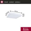 LED Panel Abia 2 White Select Dämmerungsgesteuerter Bewegungsmelder (HF) eckig 300x300mm 14W 900lm 2700 - 4000K Weiß Bild 5