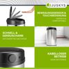 Juskys Mülleimer mit Bewegungssensor, wasserdicht, Silber, 30 Liter Bild 3