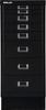 Bisley MultiDrawer™, 29er Serie mit Sockel, DIN A4, 8 Schubladen, Farbe schwarz Bild 3