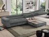 Mks Möbel 'Pedro L-Form' Ecksofa mit Schlaffunktion, verstellbaren Kopfstützen & Bettkasten, Dunkelgrau, Cord, mit Topper, rechts Bild 4