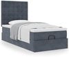 vidaXL Ottoman-Bett mit Matratzen Dunkelgrau 80x200 cm Samt 3313578 Bild 4