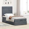 vidaXL Ottoman-Bett mit Matratzen Dunkelgrau 80x200 cm Samt 3313578 Bild 3