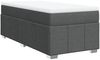 vidaXL Boxspringbett mit Matratze Dunkelgrau 90x190 cm Stoff 3285436 Bild 2