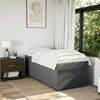 vidaXL Boxspringbett mit Matratze Dunkelgrau 90x190 cm Stoff 3285436 Bild 3