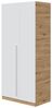 Kleiderschrank >NOA< in Nodi-Eiche/Artik-Weiß - 90x200x52 (BxHxT) Bild 5