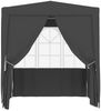 vidaXL Profi-Partyzelt mit Seitenwänden 2,5×2,5m Anthrazit 90 g/m² 48533 Bild 3
