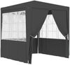 vidaXL Profi-Partyzelt mit Seitenwänden 2,5×2,5m Anthrazit 90 g/m² 48533 Bild 2