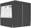 vidaXL Profi-Partyzelt mit Seitenwänden 2,5×2,5m Anthrazit 90 g/m² 48533 Bild 5