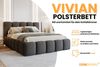 Deine Möbel 24 Polsterbett VIVIAN Bett Komplettbett Bouclé mit Bettkasten und Lattenrost (Set, 3-tlg, Bubble Bett in Beige / Creme / Grau / Hellgrau / Dunkelgrau / Weiß), 140x200 160x200 180x200 200x200 cm Bild 2
