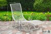 Gartenliege SENTA Antik - 58 x 140 x 101 cm, Metall, Weiß | Sonnenliege Strandliege Bild 2