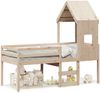 vidaXL Hochbett mit Dach 80x200 cm Massivholz Kiefer 3282010 Bild 2