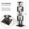 Home Nature Wohnkonzept Bücherregal/Eckregal mit 5 Ebenen für Wohnzimmer, Schlafzimmer und Home Office im Industrial Design, Schwarz, 159 × 50 × 50 cm Bild 2