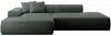 Vente-unique - ERYNEL Sofa SamtStoff Grün - B 156 cm x H 70 cm x L 305 cm Bild 3