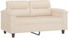 vidaXL 3-tlg. Sofagarnitur mit Kissen Beige Mikrofasergewebe 3202307 Bild 4
