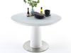Esstisch >Mora< in Weiß/Matt aus MDF - 120x76x120cm (BxHxT) Bild 2