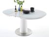 Esstisch >Mora< in Weiß/Matt aus MDF - 120x76x120cm (BxHxT) Bild 3