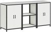vidaXL Aufbewahrungsset für die Küche 3 pcs Weiß Kaltgewalzter Stahl 3392695 Bild 2