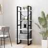 Bücherregal | Standregal 4 Böden Weiß 60x30x140 cm Massivholz Kiefer Bild 3