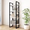 Bücherregal | Standregal 4 Böden Weiß 60x30x140 cm Massivholz Kiefer Bild 2