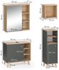Badmöbel-Set Senyo Anthrazit 4 Teile, mit Hängeschrank Vicco Bild 3