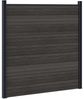 vidaXL zaunset 180 x 186 cm WPC und Aluminium Schwarz 42039057 Bild 4