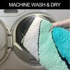 OTTO home Badematte Josie, Badvorleger, Badezimmer Teppich, Höhe 20 mm, rutschhemmend beschichtet, schnell trocknend, strapazierfähig, fußbodenheizungsgeeignet, Polyester, rechteckig, 3-tlg. Stand-WC Set, Badteppich, Badematten, rechteckig, rund & als ... Bild 3