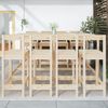 vidaXL 9-tlg. Gartenbar-Set Massivholz Kiefer 3154770 Bild 3