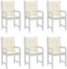 vidaXL Gartenstuhlauflagen für Niedriglehner 6 Stk. Creme 100x50x3 cm 314133 Bild 4