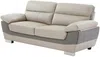 Vente-unique - FRANCESCA Couchgarnitur Leder Schokoladenbraun - B 85 cm x H 86 cm x L 210 cm170 cm Bild 5