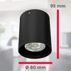 LED Deckenspot Aufbauleuchte Strahler Downlight Deckenlampe schwarz metall GU10 Bild 3