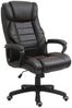 Bürostuhl mit Bonded-Leder-Bezug, 6-Punkte-Massage & Wippfunktion, 64x74x112-120 cm, Braun Bild 4