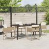 vidaXL Garten Essgruppe 5 pcs Beige Poly-Rattan 3380731 Bild 3